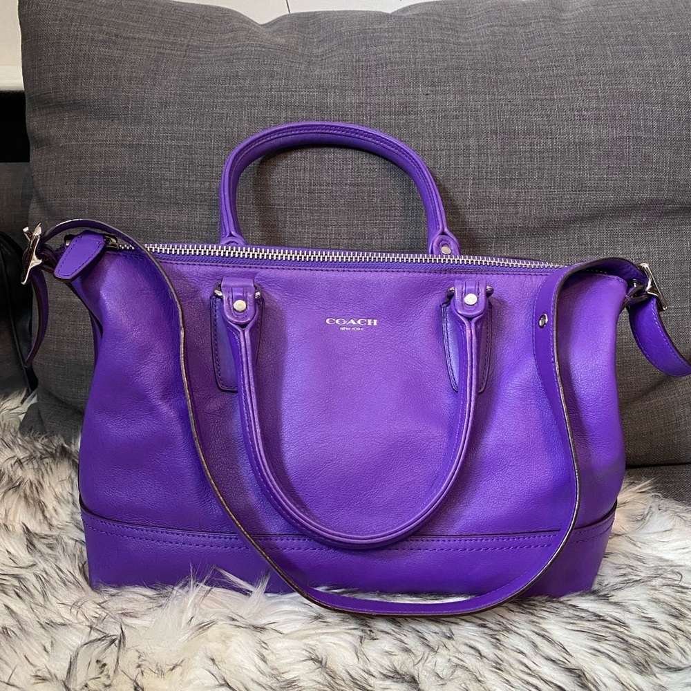Coach Legacy satchel in ultraviolet/purple